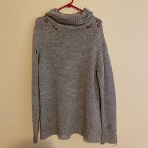 Oversized distressed sweater